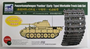 Thumbnail BRONCO 3541 PANZERKAMPFWAGEN PANTHER EARLY TYPE WORKABLE TRACK LINK SET