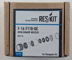 Thumbnail RESKIT 7281 F-16 F110-GE OPEN EXHAUST NOZZLES 