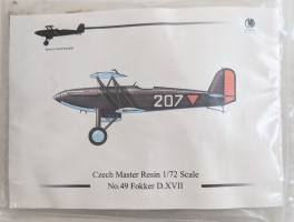 Thumbnail CZECH MASTER RESIN NO.49 FOKKER D.XVII