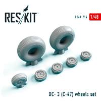 Thumbnail RESKIT RS48-0214 DC-3  C-47  WHEELS SET