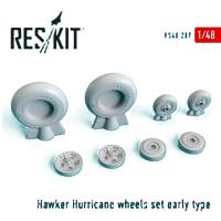 Thumbnail RESKIT RS48-0287 HAWKER HURRICANE WHEEL SET EARLY TYPE