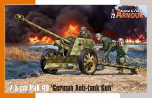 Thumbnail SPECIAL ARMOUR 72025 7.5CM PAK 40 GERMAN ANTI-TANK GUN