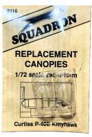 Thumbnail SQUADRON PRODUCTS  9116 CURTISS P-40E KITTYHAWK VAC-U-FORM CANOPY