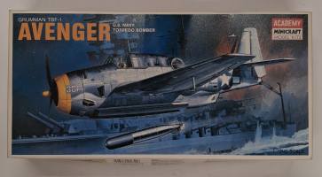 Thumbnail KINGKIT MODEL SCRAPYARD ACADEMY MINICRAFT MODEL KITS 1651 GRUMMAN TBF-1 AVENGER U.S.NAVY TORPEDO BOMBER  STARTED 