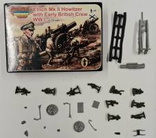 Thumbnail KINGKIT MODEL SCRAPYARD STRELETS.R ARMS A003 8 INCH MK II HOWITZER WITH EARLY BRITISH CREW WW I STARTED