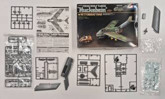 Thumbnail KINGKIT MODEL SCRAPYARD TAMIYA 89586.3800 FOCKE-WULF TA183A  HUCKEBEIN  W/KETTENKRAFTRAD  STARTED 