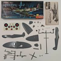 Thumbnail KINGKIT MODEL SCRAPYARD MONOGRAM PA79.98 MARK IX SPITFIRE WORLD WAR II BRITISH FIGHTER  CRACKED DECALS 