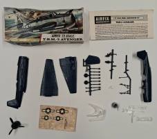 Thumbnail KINGKIT MODEL SCRAPYARD AIRFIX 297 T.B.M.-3 AVENGER  STARTED  DAMAGED DECALS 