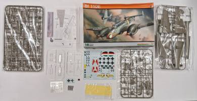 Thumbnail KINGKIT MODEL SCRAPYARD EDUARD 8203 BF 110E  NO INSTRUCTIONS  CRACKED DECALS 