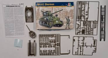 Thumbnail KINGKIT MODEL SCRAPYARD ITALERI 225 M4-A1 SHERMAN STARTED
