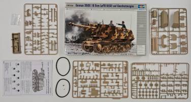 Thumbnail KINGKIT MODEL SCRAPYARD TRUMPETER 00353 GERMAN 39 H  10.5cm LEFH18 SF  AUF GESCHUTZWAGEN  STARTED 