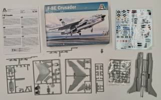 Thumbnail KINGKIT MODEL SCRAPYARD ITALERI 1456 F-8E CRUSADER  INCOMPLETE  NO DECALS 