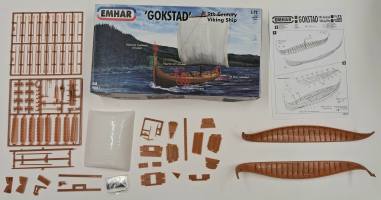 Thumbnail KINGKIT MODEL SCRAPYARD EMHAR EM 9001 GOKSTAD 9TH CENTURY VIKING SHIP DESPRUED