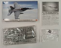 Thumbnail KINGKIT MODEL SCRAPYARD HASEGAWA 00827 FA-18F SUPER HORNET VFA-102 DIAMOND BACKS CAG  NO DECALS. 