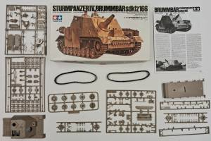 Thumbnail KINGKIT MODEL SCRAPYARD TAMIYA 35077.1600 STURMPANZER IV BRUMMBAR SDKFZ166 STARTED
