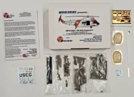 Thumbnail KINGKIT MODEL SCRAPYARD WHIRLYBIRD WPX72032 HH-52A SEAGUARD IN US COASTGUARD RED/WHITE MARKINGS YELLOWED CANOPIES