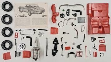 Thumbnail KINGKIT MODEL SCRAPYARD MONOGRAM 2600 CORVETTE STINGRAY 65 STARTED DAMAGED BOX - UK SALE ONLY
