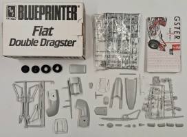Thumbnail KINGKIT MODEL SCRAPYARD AMT 8605 BLUEPRINTER FIAT DOUBLE DRAGSTER INCOMPLETE