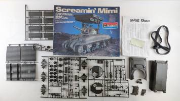 Thumbnail KINGKIT MODEL SCRAPYARD MONOGRAM 6500 SCREAMIN  MIMI SHERMAN M4A1 WITH ROCKET LAUNCHER  SPARES   REPAIRS  
