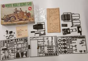 Thumbnail KINGKIT MODEL SCRAPYARD AIRFIX 07360 WHITE M3A1 SCOUT CAR STARTED