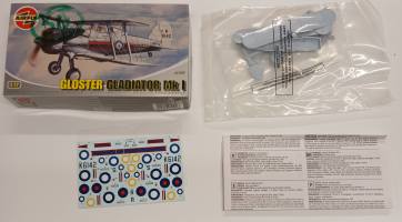 Thumbnail KINGKIT MODEL SCRAPYARD AIRFIX 01002 GLOSTER GLADIATOR MK 1  CRACKED DECALS 