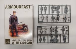 Thumbnail KINGKIT MODEL SCRAPYARD ARMOURFAST 99010 WWII GERMAN BMW WITH SIDECAR  INCOMPLETE 