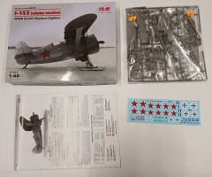 Thumbnail KINGKIT MODEL SCRAPYARD ICM 48096 WWII SOVIET BIPLANE FIGHTER  CRACKED DECALS 