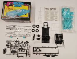 Thumbnail KINGKIT MODEL SCRAPYARD MONOGRAM 2904 ROCKIN RODS LA BAMBA RITCHIE VALENS 58 T-BIRD  INCOMPLETE 