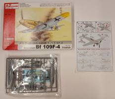 Thumbnail KINGKIT MODEL SCRAPYARD AZ MODEL PLASTIC KITS AZ7531 MESSERSCHMITT BF 109F-4  INCOMPLETE 