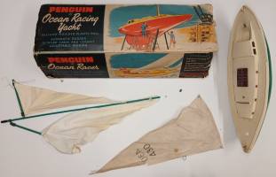 Thumbnail KINGKIT MODEL SCRAPYARD PENGUIN 16 INCH OCEAN RACING YACHT  NO INSTRUCTIONS   DAMAGED BOX 