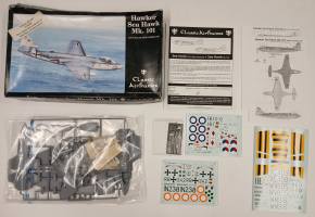 Thumbnail KINGKIT MODEL SCRAPYARD CLASSIC AIRFRAMES 490 HAWKER SEA HAWK MK.101  CRACKED DECALS 