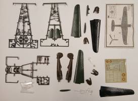 Thumbnail KINGKIT MODEL SCRAPYARD MATCHBOX PK-123 VICKERS WELLESLEY  INCOMPLETE 