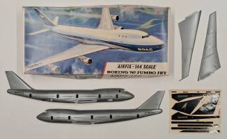 Thumbnail KINGKIT MODEL SCRAPYARD AIRFIX SK811 BOEING 747 JUMBO JET  INCOMPLETE  WING TIP BROKEN 