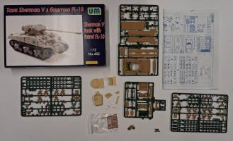 Thumbnail KINGKIT MODEL SCRAPYARD UM 452 SHERMAN V TANK WITH TURRET FL-10 STARTED