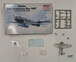 Thumbnail KINGKIT MODEL SCRAPYARD MINICRAFT MODEL KITS 14437 NAKAJIMA C6N1 RECONNAISSANCE PLANE MYRT FAMOUS AIRCRAFT OF WWII INCOMPLETE