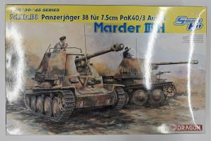 Thumbnail KINGKIT MODEL SCRAPYARD DRAGON 6331 SD.KFZ.138 PANZERJAGER 38FUR 7.5cm PAK 40/3 AUSF.H MARDER III H  STARTED 