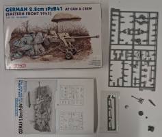 Thumbnail KINGKIT MODEL SCRAPYARD DRAGON 6056 GERMAN 2.8cm SPZB41 AT GUN CREW EASTERN FRONT 1943 STARTED