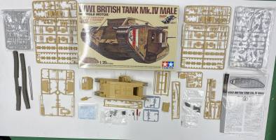 Thumbnail KINGKIT MODEL SCRAPYARD TAMIYA 30057 WWI BRITISH TANK MK.IV MALE STARTED