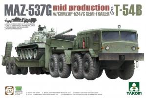 Thumbnail TAKOM 5013 MAZ-537G WITH CHMZAP-5247G SEMI-TRAILER   T-54B  MID PROD 