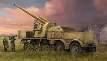 Thumbnail TRUMPETER MODELS 09577 SCHWERER ZUGKRAFTWAGEN 18T WITH 8.8CM FLAK