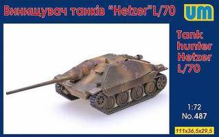 Thumbnail UNIMODEL 487 TANK HUNTER HETZER L/70
