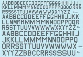 Thumbnail XTRADECAL 72145 RAF WWII CODE LETTERS MEDIUM SEA GREY 24 30 36 INCH