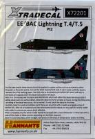 Thumbnail DISCOUNT DECALS 4402 X72201 XTRADECAL EE/BAC LIGHTNING T.4/T.5 PT2