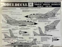 Thumbnail DISCOUNT DECALS 4433 SET NO 110 MODEL DECAL RAF   FAA-DESERT STORM  2 