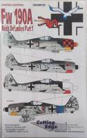 Thumbnail DISCOUNT DECALS 4493 CED48192 CUTTING EDGE FW 190A REICH DEFENDERS PART 1