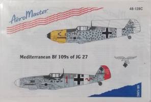 Thumbnail DISCOUNT DECALS 4502 48-128C AERO MASTER MEDITERRANEAN BF 109S OF JG 27