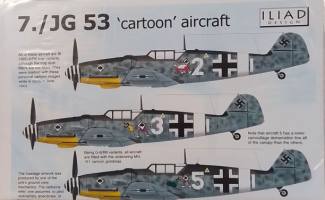 Thumbnail DISCOUNT DECALS 4507 ILIAD DESIGN 48002 7./JG 53   CARTOON  AIRCRAFT