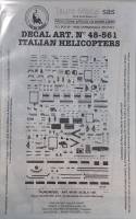 Thumbnail DISCOUNT DECALS 4525 DECAL ART. NO 48-561 TAURO MODEL SAS ITALIAN HELICOPTERS