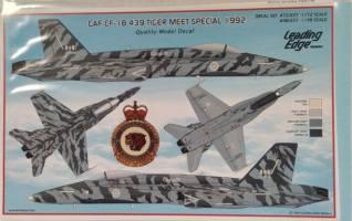 Thumbnail DISCOUNT DECALS 4529 LEADING EDGE 48.037 CAF CF-18 439 TIGER MEET SPECIAL 1992