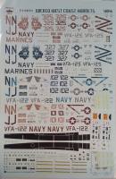 Thumbnail DISCOUNT DECALS 4546 FIGHTERTOWN 48046 WICKED WEST COAST HORNETS  